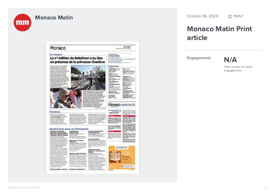 Illustration presse Monaco Matin