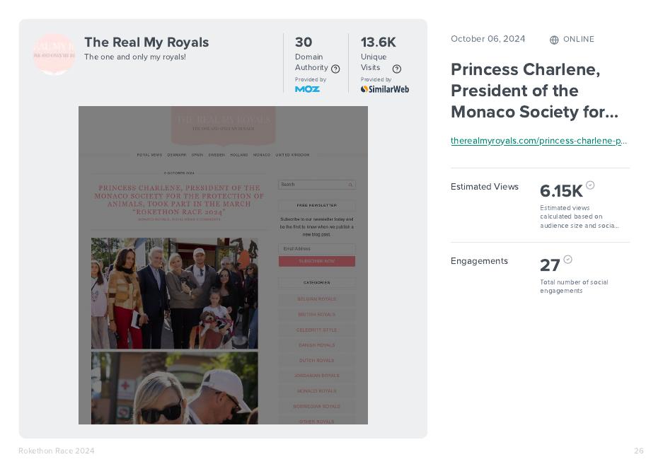 Illustration presse The Real My Royals